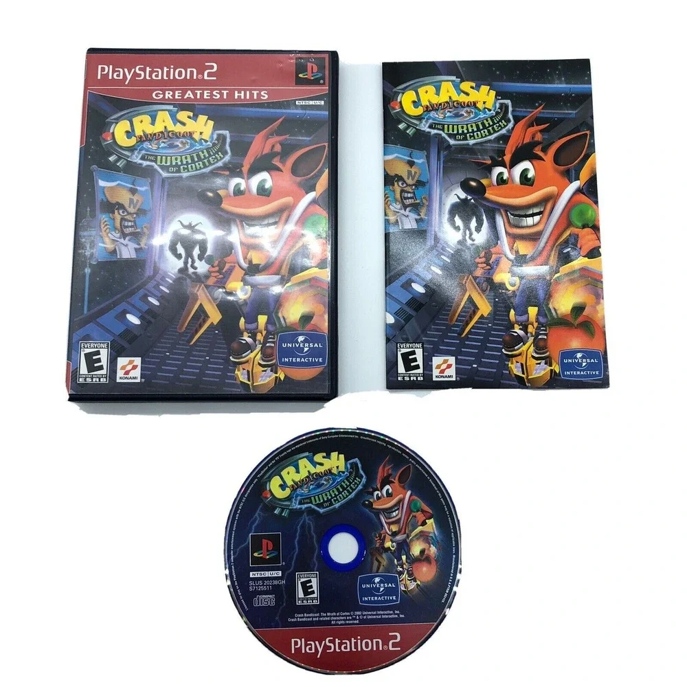 Crash Bandicoot: The Wrath of Cortex GH (Sony PlayStation 2,‎ 2002) PS2 Complete